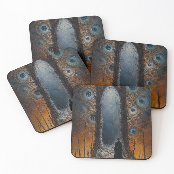 Item preview, Cosmic horror Doorway - oil painting designed and sold by abby-thorns.