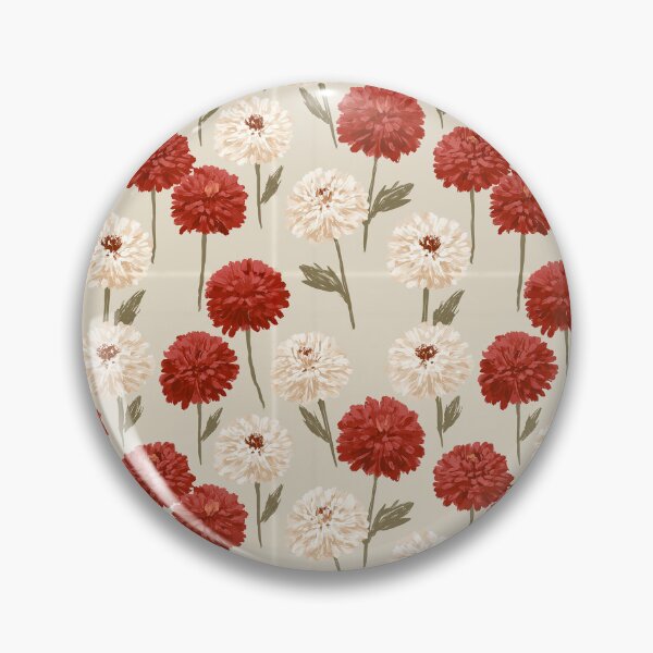 Item preview, Ornamental Zinnia Floral - Hawaiian Flower Pattern - Secret Santa Gifts designed and sold by RoyalStarsPatts.