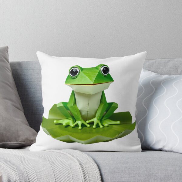 Item preview, Lily Pad: Low Poly Green Frog designed and sold by Shanlana.
