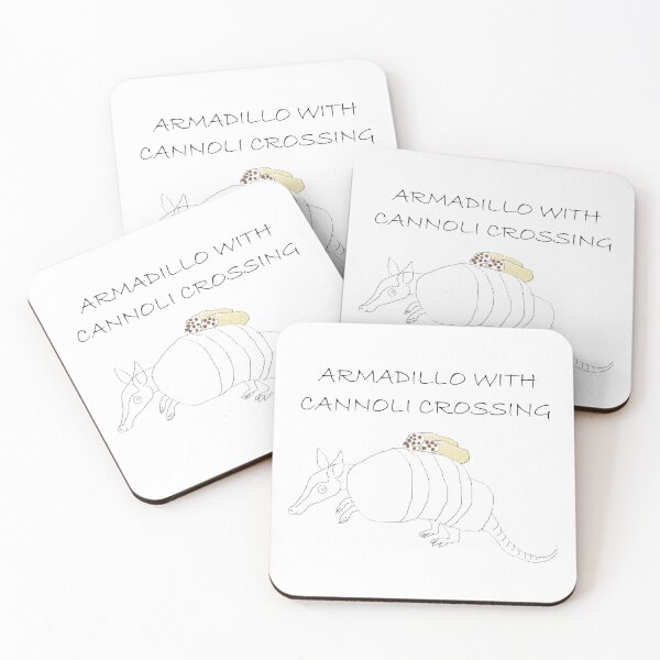 Item preview, ARMADILLO WITH CANNOLI CROSSING designed and sold by Thalmann Designs TM.