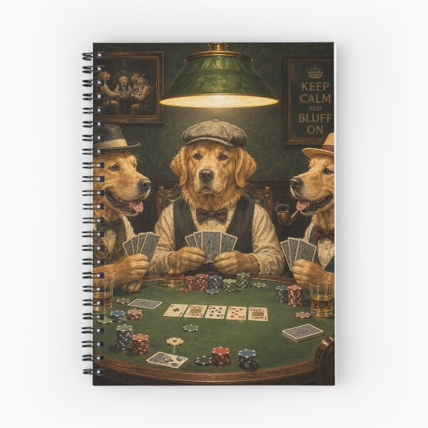 Item preview,  Golden Retrievers Playing Poker Vintage Game Night   designed and sold by A Light Worker.