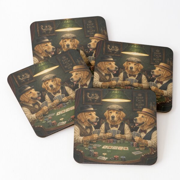 Item preview,  Golden Retrievers Playing Poker Vintage Game Night   designed and sold by A Light Worker.