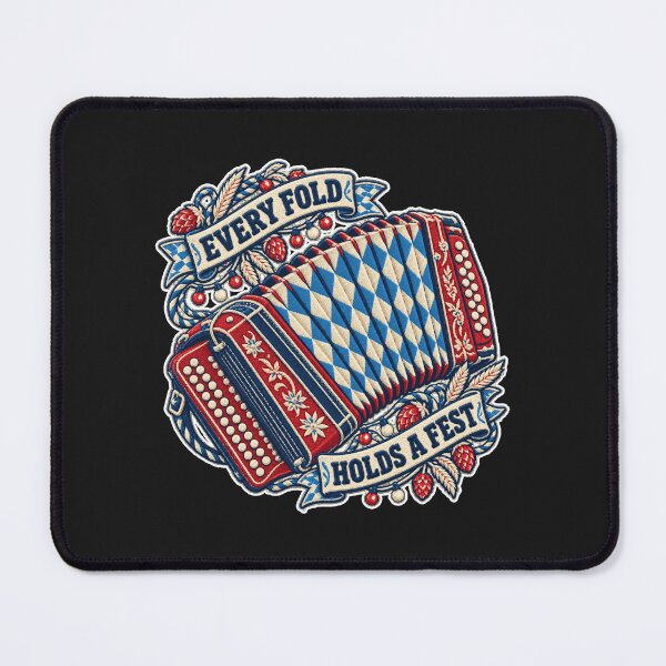 Item preview, Oktoberfest Accordion – Every Fold Holds a Fest Folk Patch designed and sold by Jaani-T.