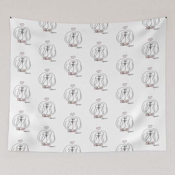 Item preview, PINGUINI INNAMORATI WITH HEART designed and sold by Thalmann Designs TM.