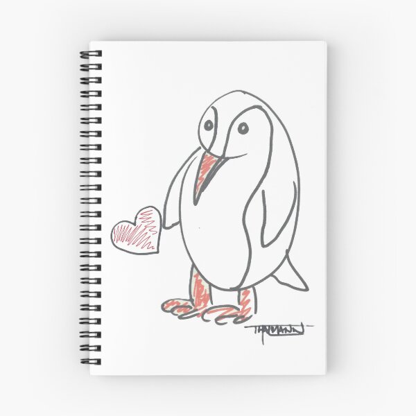 Item preview, PINGUINO WITH HEART designed and sold by Thalmann Designs TM.