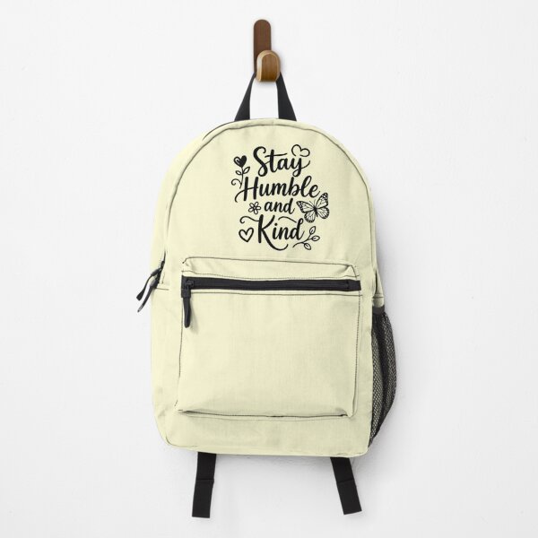 Item preview, Stay Humble and Kind Butterfly Floral Inspirational Quote designed and sold by DavidTeeStudio.