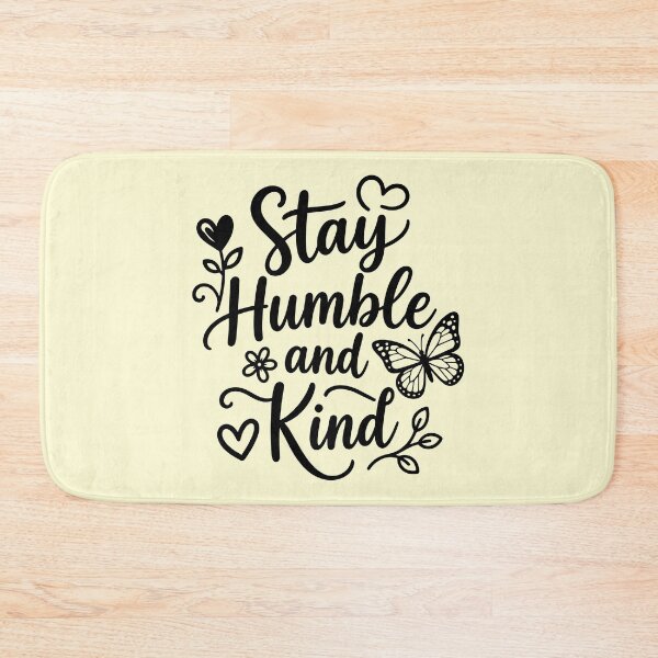 Item preview, Stay Humble and Kind Butterfly Floral Inspirational Quote designed and sold by DavidTeeStudio.