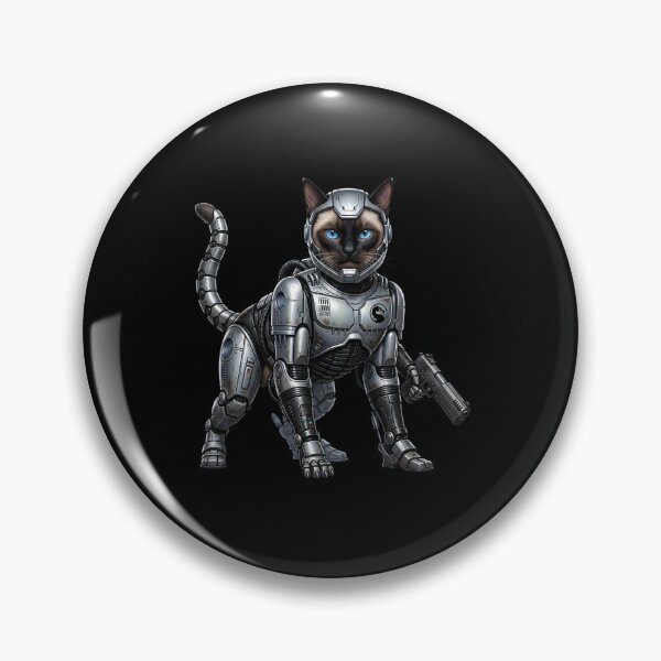 Item preview, Cyberpunk Cat Warrior - Futuristic Robot Soldier Sci Fi Art designed and sold by TOOBIC.