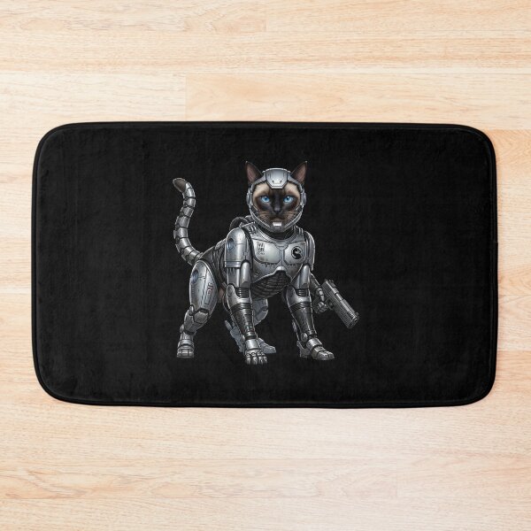 Item preview, Cyberpunk Cat Warrior - Futuristic Robot Soldier Sci Fi Art designed and sold by TOOBIC.