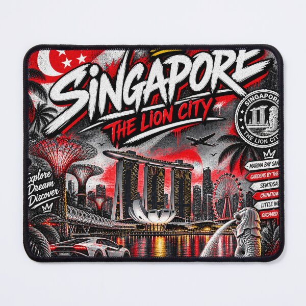 Item preview, Singapore Streetwear – The Lion City Urban Travel Design designed and sold by URBIVO.