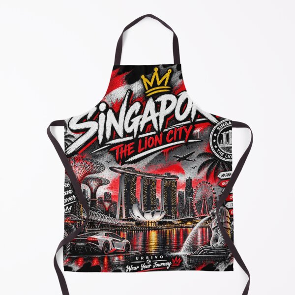Item preview, Singapore Streetwear – The Lion City Urban Travel Design designed and sold by URBIVO.