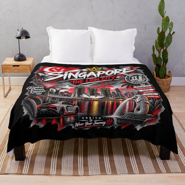 Item preview, Singapore Streetwear – The Lion City Urban Travel Design designed and sold by URBIVO.