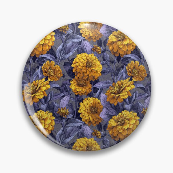 Item preview, Edgy Zinnia Print  - Birthday Flower Pattern - Unique Gifts designed and sold by RoyalStarsPatts.