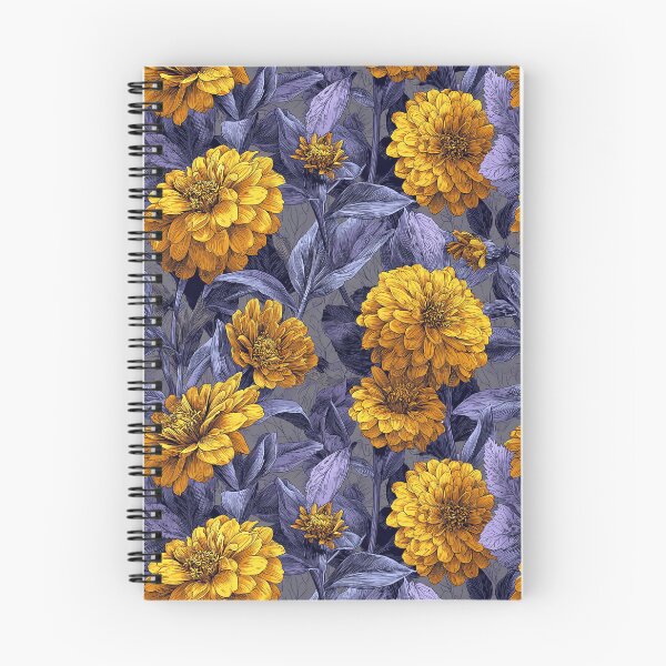Item preview, Edgy Zinnia Print  - Birthday Flower Pattern - Unique Gifts designed and sold by RoyalStarsPatts.