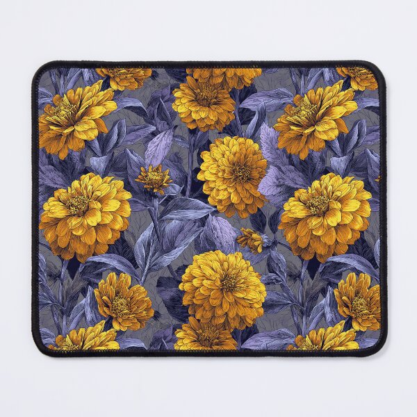 Item preview, Edgy Zinnia Print - Birthday Flower Pattern - Unique Gifts designed and sold by RoyalStarsPatts.