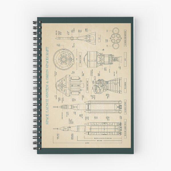 Item preview, Space Launch System (SLS) and Orion (Parchment) designed and sold by BGALAXY.