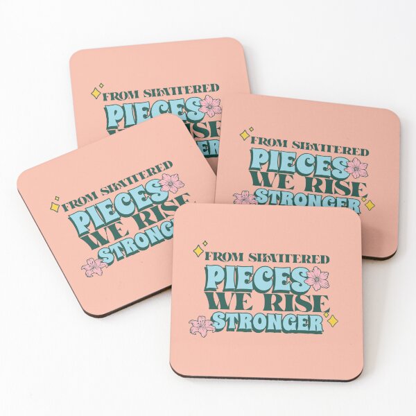 Item preview, From Shattered Pieces We Rise Stronger - Retro Typography Art designed and sold by chatzous.