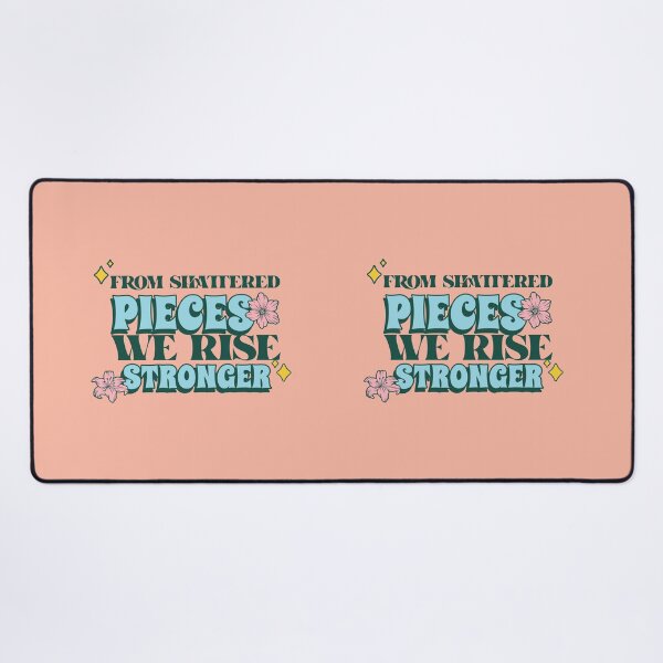 Item preview, From Shattered Pieces We Rise Stronger - Retro Typography Art designed and sold by chatzous.