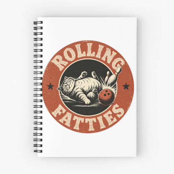 Item preview, Rolling Fatties Funny Cat Bowling Bowler designed and sold by SkeletonsDanger.