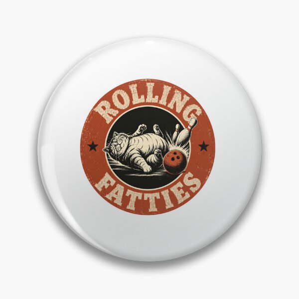 Item preview, Rolling Fatties Funny Cat Bowling Bowler designed and sold by SkeletonsDanger.