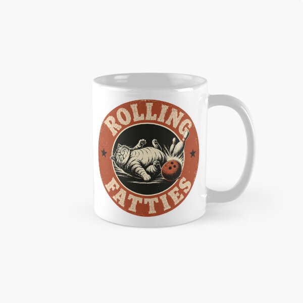 Item preview, Rolling Fatties Funny Cat Bowling Bowler designed and sold by SkeletonsDanger.