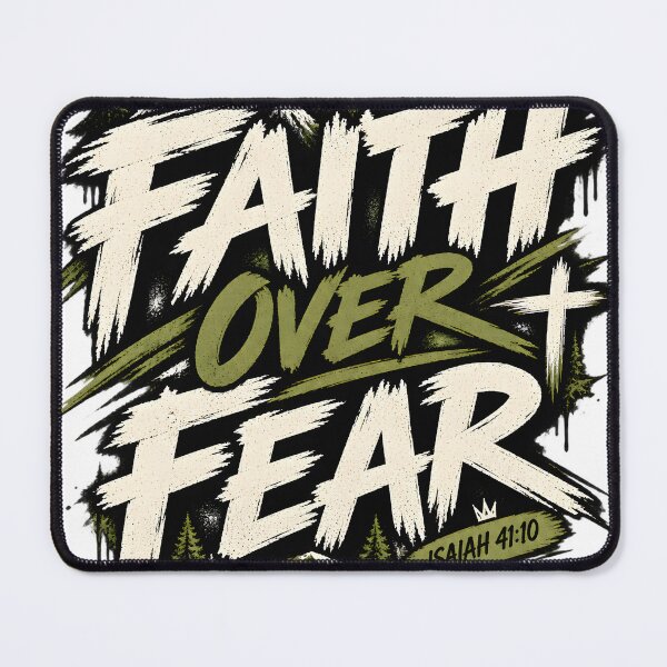 Item preview, Faith Over Fear Streetwear Christian T-Shirt designed and sold by PrayerWarriorUSA.