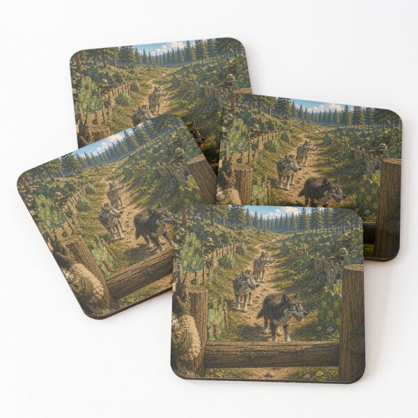 Item preview, Tactical ambush of sheep against wolves designed and sold by VECINDARIO MULTIVERSO.