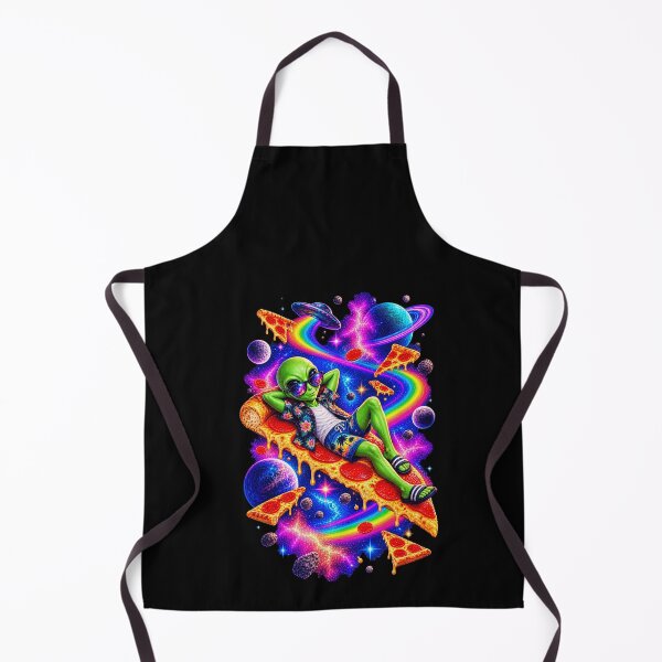 Item preview, Funny Alien Space Pizza Vacation Art designed and sold by elderberry.