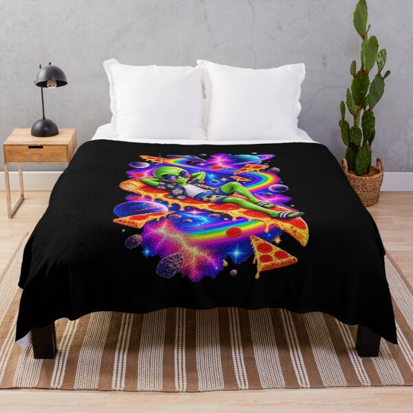 Item preview, Funny Alien Space Pizza Vacation Art designed and sold by elderberry.