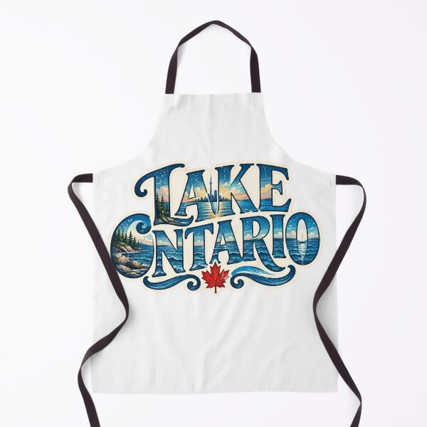 Item preview, Lake Ontario Canada Great Lakes Vintage Art designed and sold by Path to Somewhere .