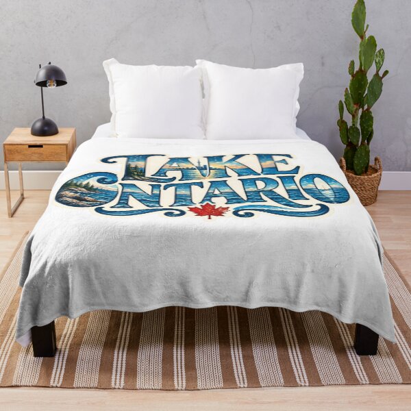 Item preview, Lake Ontario Canada Great Lakes Vintage Art designed and sold by Path to Somewhere .