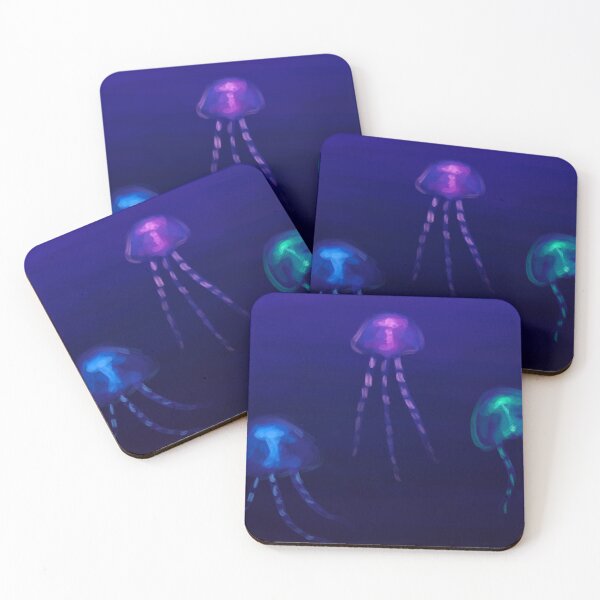 Item preview, Dancing Neon Jellies designed and sold by Clover Crow.