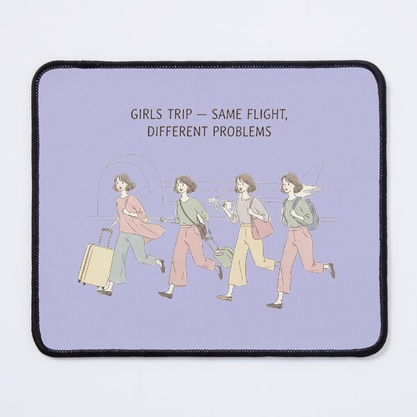 Item preview, Girls Trip Funny Quotes - Same Flight Different Problems Minimalist Line Art designed and sold by ManggaeJM.