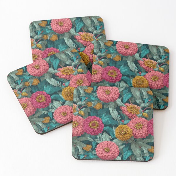 Item preview, Unique Zinnia Print  - Botanical Garden Pattern - Valentine Gifts For Him designed and sold by RoyalStarsPatts.