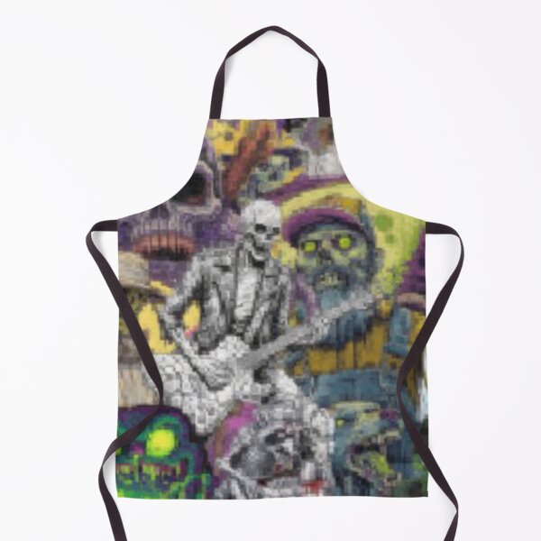 Item preview, TOCOCLAWS Skeleton Guitarist & Zombie Rocker Graphic – Horror Metal Art designed and sold by TOCOCLAWS.