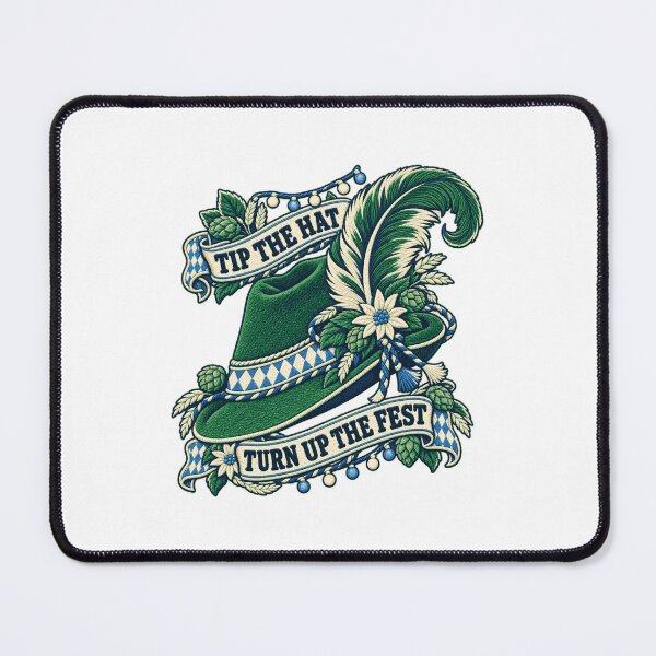 Item preview, Oktoberfest Alpine Hat – Tip the Hat, Turn Up the Fest Folk Patch designed and sold by Jaani-T.