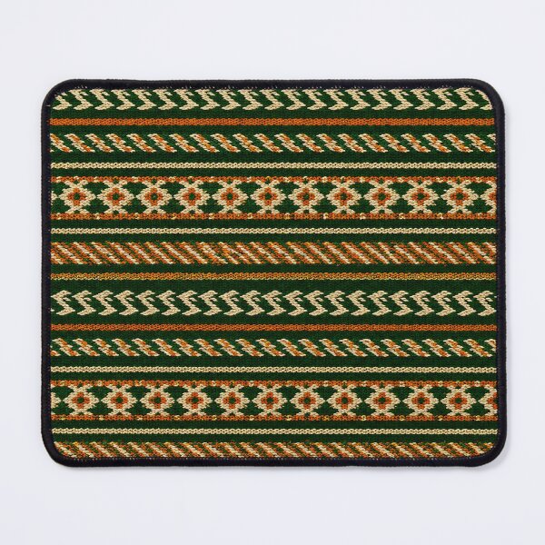 Item preview, Traditional Green & Orange Woven Pattern designed and sold by DansCreations42.