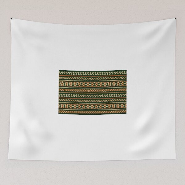 Item preview, Traditional Green & Orange Woven Pattern designed and sold by DansCreations42.