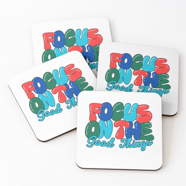Item preview, Focus On The Good Things Colorful Typography designed and sold by Ryvona.