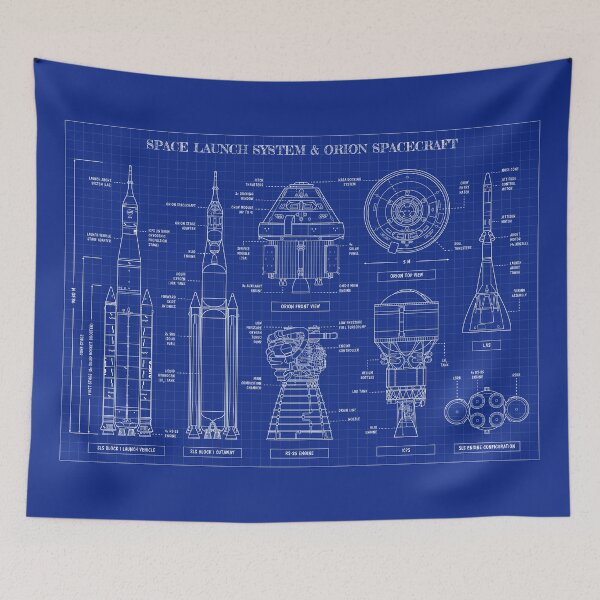 Item preview, Space Launch System (SLS) and Orion. Blueprint designed and sold by BGALAXY.
