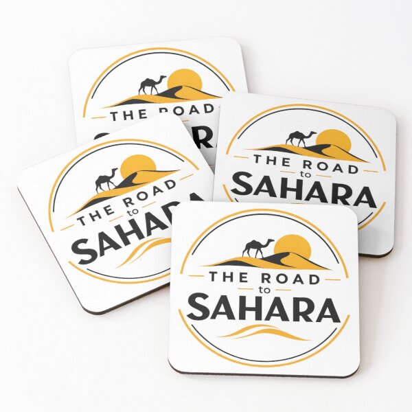 Item preview, The Road To Sahara– Desert Adventure Yellow Sign Design designed and sold by SAHARA WANDERLUST.