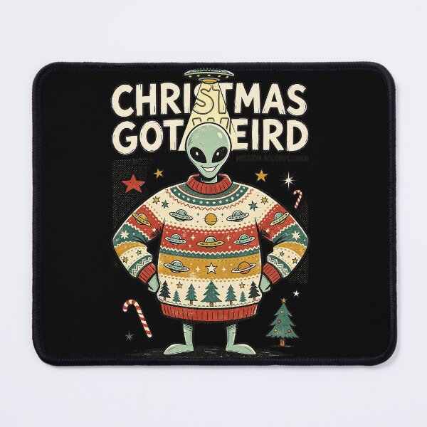 Item preview, Christmas Got Weird Alien Ugly Sweater designed and sold by NatalieJeans.
