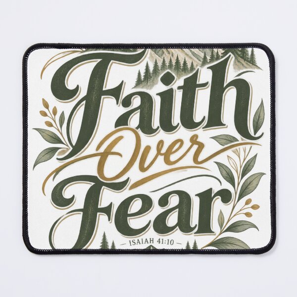 Item preview, Faith Over Fear Minimal Christian Gift Apparel designed and sold by PrayerWarriorUSA.