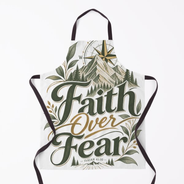 Item preview, Faith Over Fear Minimal Christian Gift Apparel designed and sold by PrayerWarriorUSA.