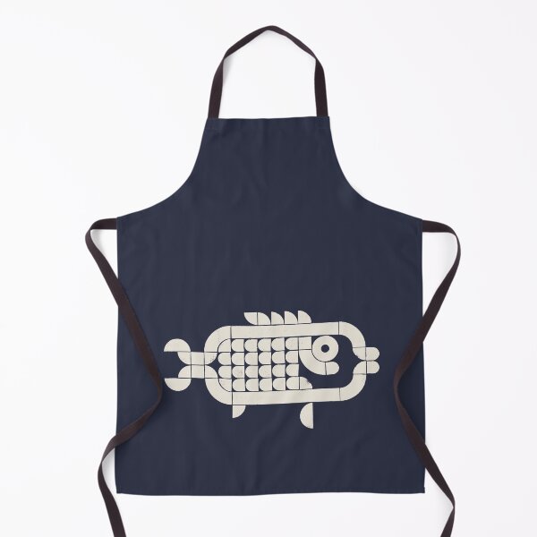 Item preview, Deep Current—Fish | Geometric Ocean Art - cream designed and sold by POCOmuchoStudio.