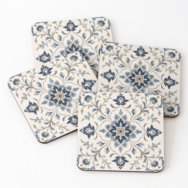 Item preview, Elegant Blue Floral Mandala – Vintage Botanical Paisley Pattern designed and sold by Punch-E415.