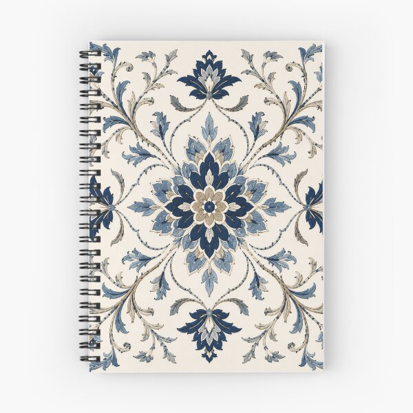Item preview, Elegant Blue Floral Mandala – Vintage Botanical Paisley Pattern designed and sold by Punch-E415.