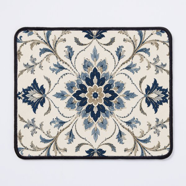 Item preview, Elegant Blue Floral Mandala – Vintage Botanical Paisley Pattern designed and sold by Punch-E415.