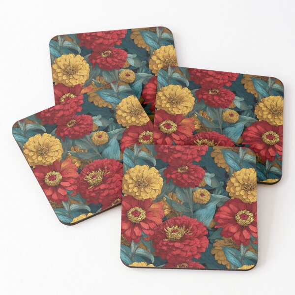 Item preview, Edgy Zinnia  - Botanical Garden Pattern - Valentine Gifts For Girlfriend designed and sold by RoyalStarsPatts.