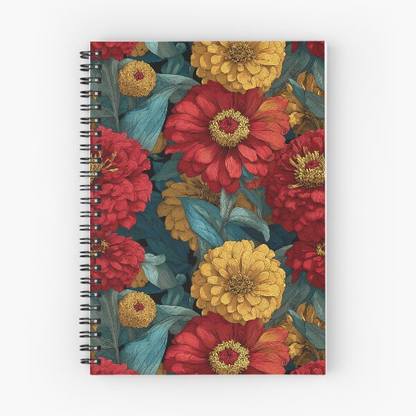 Item preview, Edgy Zinnia  - Botanical Garden Pattern - Valentine Gifts For Girlfriend designed and sold by RoyalStarsPatts.